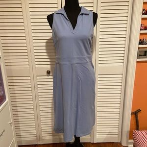 Talbots Light Blue Sleeveless Midi Dress
